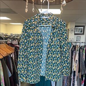 Geometric Patterned Blouse